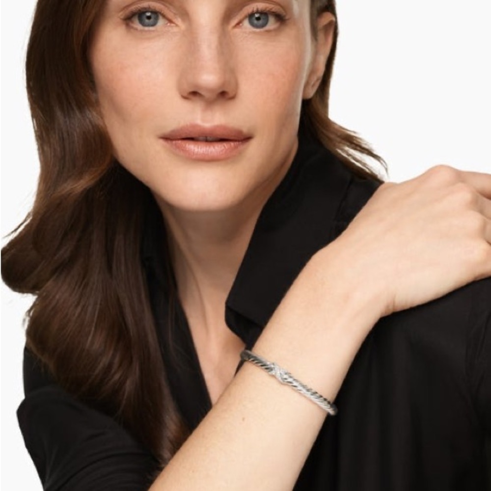 Twisted Rope Silver Bracelet for Women - Sleek Everyday Style